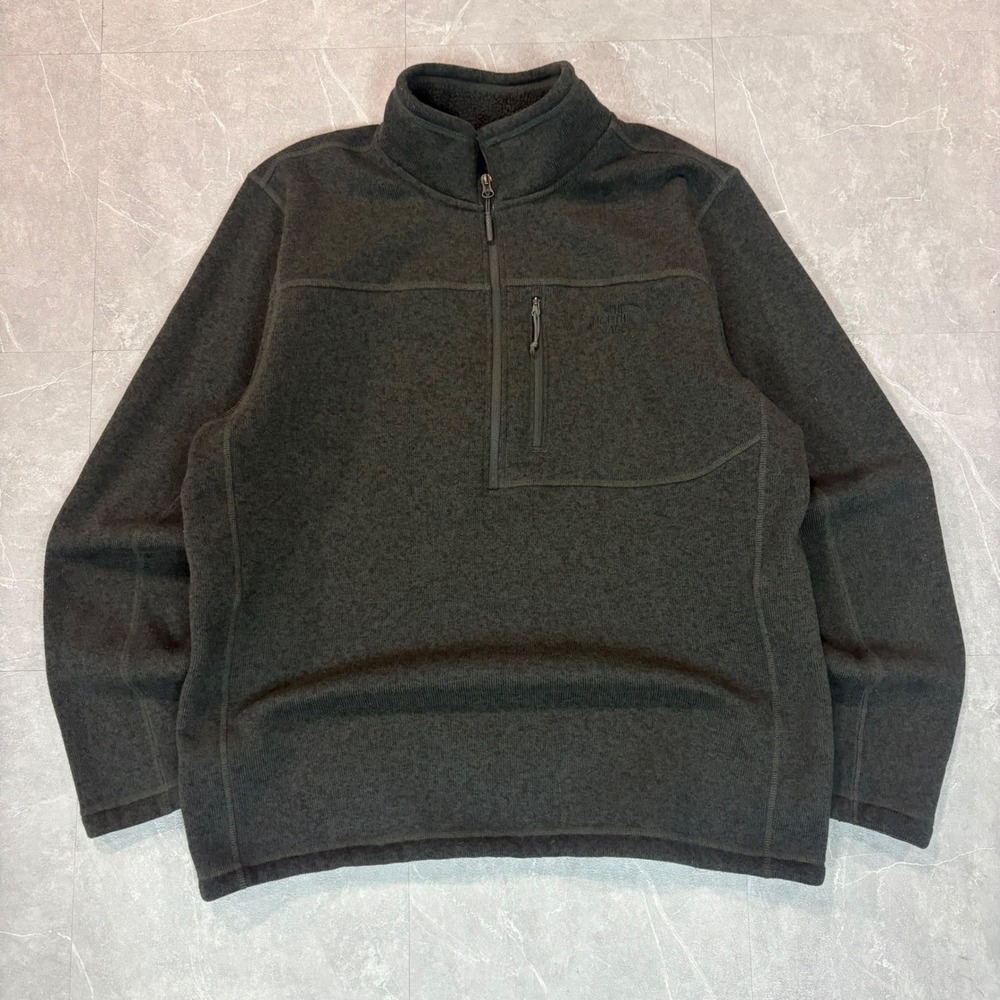Gray north face tech fleece